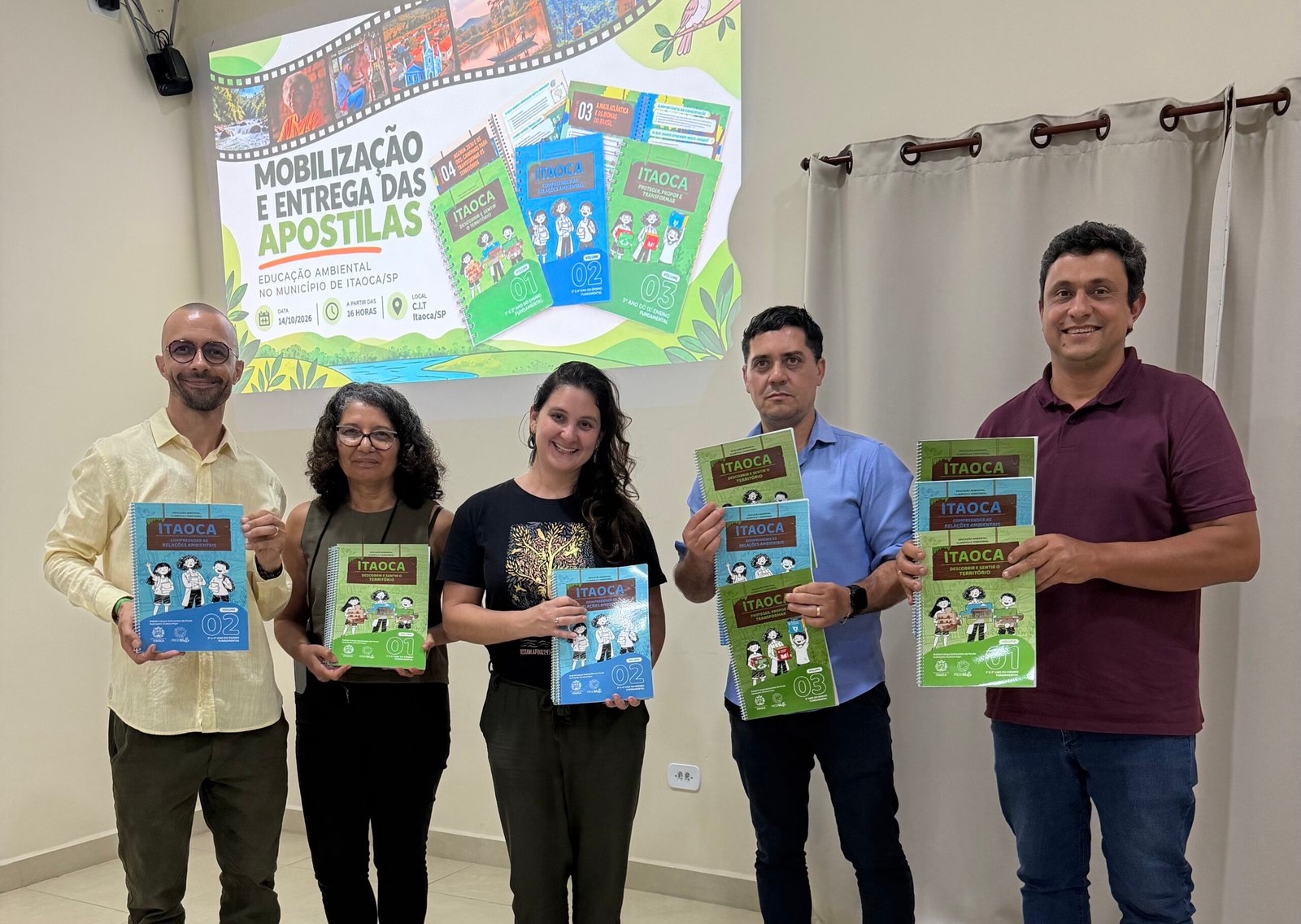 Itaoca encerra projeto pioneiro de Educação Ambiental, Climática e Territorial e entrega materiais pedagógicos para a rede municipal de ensino